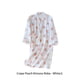 thumbnail image 5 of Jumpingount Albornoz de color melocotón, Kimono largo, de crepé para primavera y verano, camisón fino de media manga para el hogar, Hotel, Pijama Blanco L Jumpingount AP019178-06, 5 of 6
