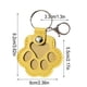 thumbnail image 5 of Llavero de cuero con pata de perro | Llavero de recuerdo de pelo de mascota | Colección conmemorativa | Regalo único para recuerdo de mascotas | Cuero suave duradero | Anillo de metal seguro | 1, 5 of 5
