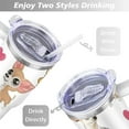thumbnail image 5 of Cute Dog Design 40oz Tumbler with Handle - Double Wall Insulated Coffee Mug for Women - Dog Mom Gift Travel Cup with Straw, 5 of 7