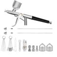 thumbnail image 1 of Airbrush Kit, with 0.2, 0.4 & 0.5mm Needle/Cleaning Sets, 1 of 5