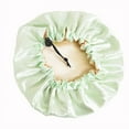 thumbnail image 1 of Satin Bonnet Children‘s Sleeping Cap Soft Night Adjustable Double Sleep Cap, 1 of 3