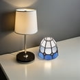 thumbnail image 4 of RUNROTOO Pantalla De Colgante De Vidrio Azul Estilo Retro Compatible Con Socket E27, 4 of 6