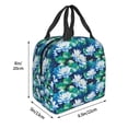 thumbnail image 3 of Easygdp Blue Lotus Flower Bolsa Térmica Premium - Tela Oxford Impermeable, Gran Capacidad, Bolsillo Frontal, Unisex para Trabajo, Escuela, Actividades al Aire Libre y Picnics, 3 of 8