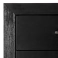 thumbnail image 6 of Furniture of America Bennett Modern Solid Wood 5-Drawer Vertical Dresser, Black, 6 of 13