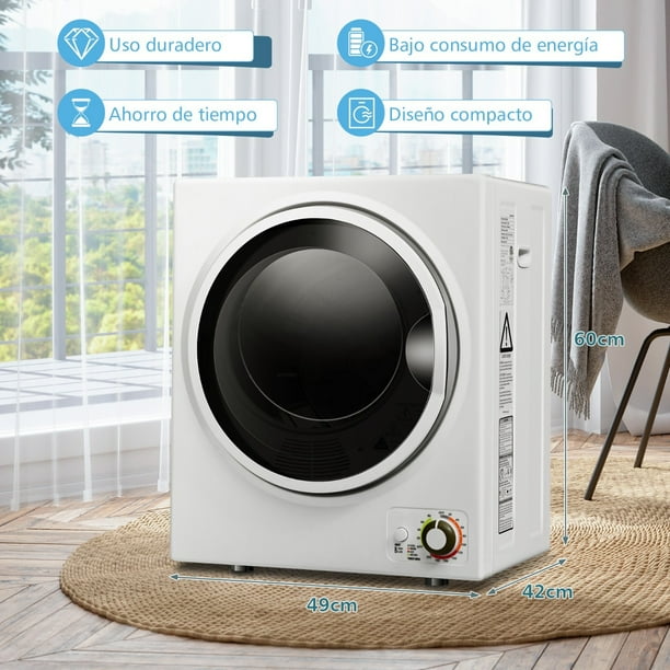 Costway Secadora de Ropa Eléctrica de 850 W Capacidad de 42 L con
