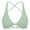 Light Green, variant on Women's Workout Sports Bras Fitness Sienna Low Impact Bra Yoga Crop Tank Grey L