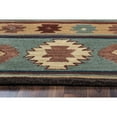 thumbnail image 3 of Alora Decor Ryder 3' x 5' Tribal Gray Blue/Rust/Burgundy/Tan/Khaki Area Rug, 3 of 5