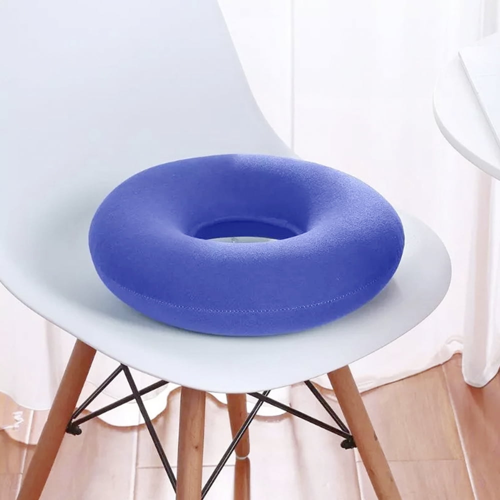 Dr. Frederick's Original Donut Pillow - 18 Inflatable Donut Cushion for  Tailbone Pain Relief - Donut Pillow Seat Cushion for Hemorrhoids, Bed  Sores, Prostatitis - Gray Flannel & Vinyl 18 Inches Gray