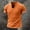 Saffron, variant on Men's Linen T-Shirts V Neck Raw Edge Washed Distressed Shirts Summer Short Sleeve Solid Loose Beach Tee Tops