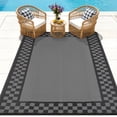 thumbnail image 3 of Reversible Outdoor Mat – Large Waterproof Plastic Straw – UV Resistant – Medallion Patio Rug – Deck, Porch, Garden, Camping & RV- 8x10ft, USA Spec, 3 of 7