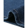 thumbnail image 5 of Denim Skirt for Women Elastic Waist Split Back Pockets Maxi Length Long Jean Skirts XS Dark Blue, 5 of 6