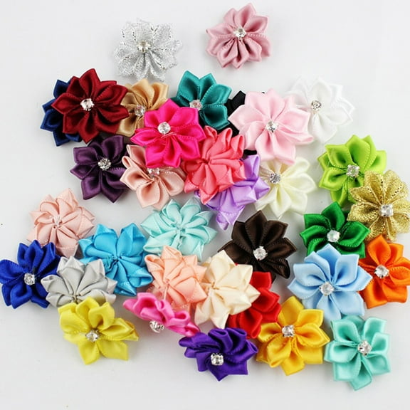 BESTYASH 200Pcs Multi Function Flower Decor for Handmade Hair Ornaments and Craft Supplies