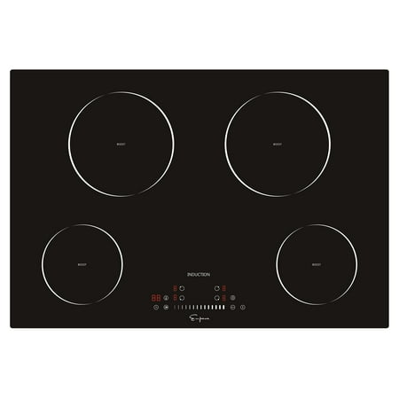 Induction Stove - Empava 30” Electric Stove Top Induction Cooktop Vitro Ceramic Glass With 4 Booster Burners Smooth Surface Black EMPV-IDC30