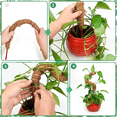 thumbnail image 1 of Marco para trepar plantas con ramas de coco, jardinería, bricolaje, ramas de coco flexibles con forma de rábano verde, 1 of 2
