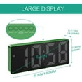 thumbnail image 2 of Digital Alarm Clock, Small Mirror Surface Desk Clock, Led Alarm Clock with 1.5M USB Cable for Charging, Adjustable Brightness, Snooze, Suitable for Bedroom, 2 of 8