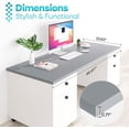 thumbnail image 2 of Kaboon 46x24 inch Universal Table Top, Grey, 2 of 6