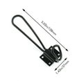 Single Hook Wire Hook Clothes Hook Black Black Decorative Wall Mounted
