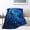 Blue Peacock Blanket, variant on French Bulldog Pug Blanket Pug Throw Blanket Dog Flannel Stuff Merch Cozy Decor Fleece Plush Fuzzy Warm Soft Lightweight Bedding Gifts for Dog Lover Girls Women Men Boy Couch Sofa 50"X40"