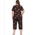 thumbnail image 6 of Cueply Women Plus Size Pajamas Set Short Sleeve Pjs Sleepwear Loungewear Nightwear with Pockets, 6 of 7