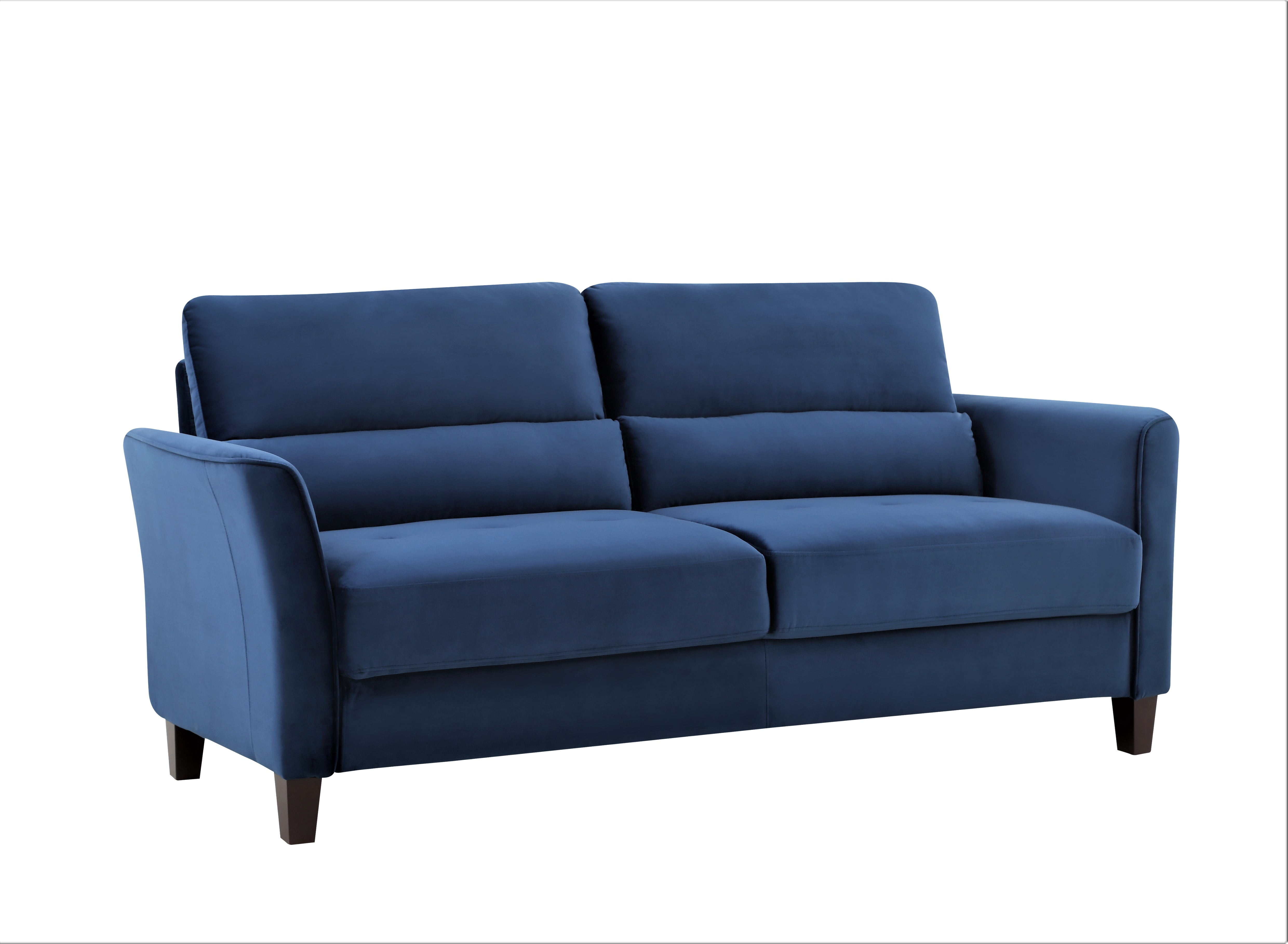 Aalt 77.95" Velvet Square Arm Sofa
