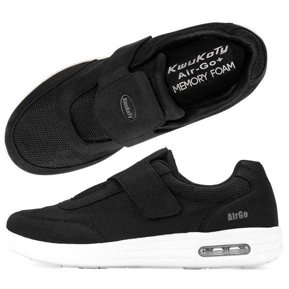 KWUKOTY Men's and Women's Wide Walking Shoes, Air Cushioned Comfort Sneakers, Lightweight