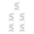 thumbnail image 1 of Youkk Metal Fun With DIY White Standing Digital Balloons For Birthday Parties Multiple Numbers Can Be Paired Freely Spherical Number 5 5Set, 1 of 6