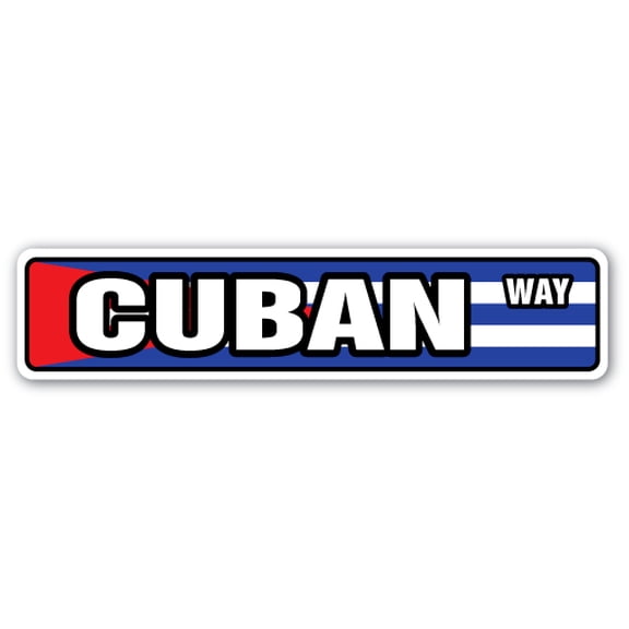 Cuban Flag Street [3 Pack] of Vinyl Decal Stickers |for Laptop Car