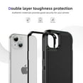 thumbnail image 2 of Rugged Case for iPhone 14 Plus, Heavy Duty Double Layer Toughness Protection Phone Cover Military Grade Shockproof Drop Resistant Frosted Matte Durable Case for iPhone 14 Plus, Black, 2 of 8