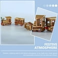 thumbnail image 2 of Shisuyan 1 Set of Creative Christmas Train Three-section Small Train Wooden Craft, 2 of 8