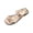 Gold, variant on Black Ladies Casual Open Toe Sandals Women'S Flat Slides Summer Beach Roman Style Comfortable Round Toe Indoor Outdoor Footwear