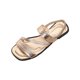 thumbnail image 1 of Sandalias Planas de las Mujeres de Moda Casual Primavera Y Verano Playa Toe Abierto Romano con Correa Slingback Y Correas Frontales Crisscross, 1 of 9