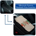 thumbnail image 5 of Christmas Soft Furry Printed Car Armrest Mat Pad Accessory, 12.5x8.2 Inch Comfortable., 5 of 6