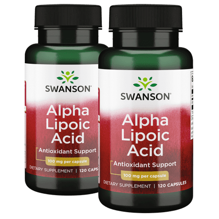 Swanson Alpha Lipoic Acid Capsules, 100 mg, 240 Count