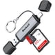 thumbnail image 2 of Lector de tarjetas USB C SD/Micro SD Lector de tarjetas de memoria USB 3.0 OTG Adaptador de tarjeta Micro SD USB C para SD/Micro SD/TF/SDHC/SDXC/MMC Compatible con MacBook Pro/iPad, 2 of 8