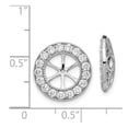 thumbnail image 2 of Real 14kt White Gold 1-1/6ct Diamond Earring Jackets; for Adults and Teens; for Women and Men, 2 of 2