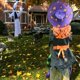 thumbnail image 4 of Bruja estrellada en el árbol Decoración de Halloween Puerta de la muñeca Porche Accesorios colgantes Miedo se estrelló intensamente,A,11 Feliz Sencillez, 4 of 5
