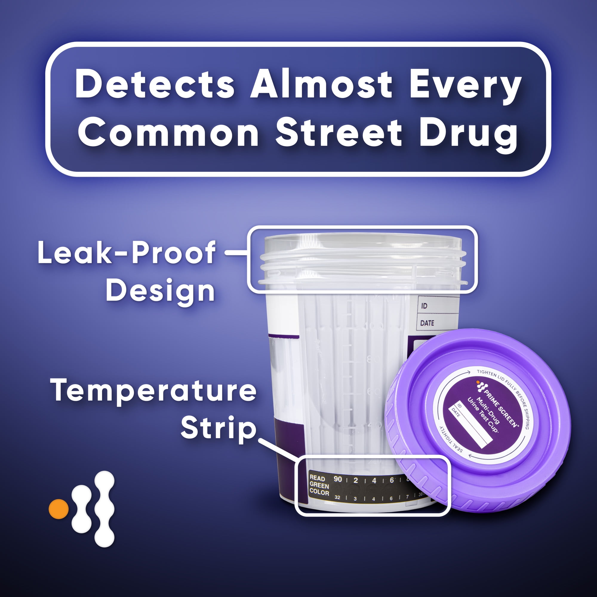Prime Screen - 7 Panel Instant Urine Drug Testing Cup Kit [1 Pack] T-274 ,Detecting 7 drugs simultaneously: Marijuana (THC), Amphetamine (AMP), Benzodiazepines (BZO), Cocaine (COC), Methamphetamine