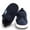 Dark Blue, variant on Baby Boys Shoes Soft Anti-Slip Sole Newborn First Walkers High Top Canvas Denim Unisex Infant Autumn Sneaker