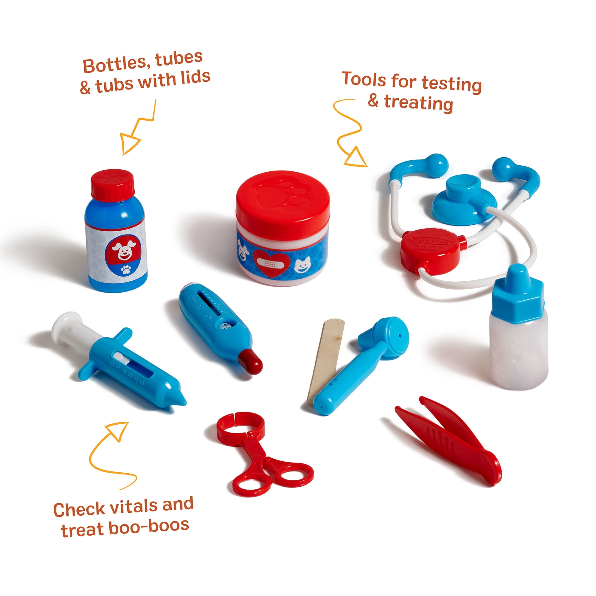 Melissa & Doug Examine and Treat Pet Vet Play Set (24 Pieces)