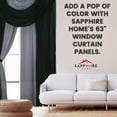 thumbnail image 3 of Sapphire Home Complete Window Sheer Curtain Panel Set with 4 Attached Panels 55x63 Each and 2 Valances with Beads and 2 Tiebacks -Easy Installation- Multicolor 63" Black and Gray, 3 of 7