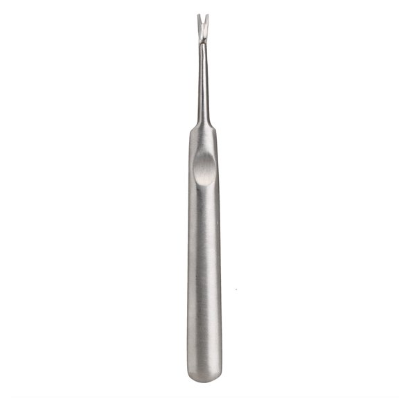 1Pc V-Shaped Dead Skin Trimmer Clearance! Cosmug， Stainless Steel Cuticle Pusher Trimmer Remover Pedicure Manicure Tools Nail Art Clearance Sale Silver