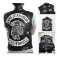 thumbnail image 3 of Sons Of Anarchy Hoodie Tv Soa Cosplay Costume Men Zipper Jacket Leath High-quality, 3 of 5