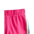 thumbnail image 2 of Wonder Nation Girls Dolphin Shorts with Contrast Stripes, Sizes 4-18 & Plus, 2 of 3