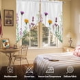 thumbnail image 5 of Spring Flowers Swag Curtain Valance for Windows, Colorful Wildflowers Window Treatments Short Swag Topper for Kitchen Windows Bathroom Bedroom, 36"x36", 5 of 8