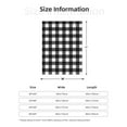 thumbnail image 4 of Throw Blanket for Couch Sofa and Bed - Black White Twill Stripe Plaid Super Soft Cozy Funny Plush Throw Blanket, Lightweight Fuzzy Comfy Warm Flannel Blanket & Throws for All Season 40"x30", 4 of 5