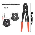 thumbnail image 2 of Wire Crimping Tool, Crimping Pliers Terminal Crimping Tool, Wire Connector Crimping Tool, High Carbon Steel Wire Crimper Tool for Electrical Connectors, 2 of 9