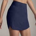 thumbnail image 4 of PUMISAS Sports Skirts For Women High Waisted Solid Color Hip Wrap Skirts With Safety Pants Casual Yoga Mini Skirts With Zipper Pockets, 4 of 9