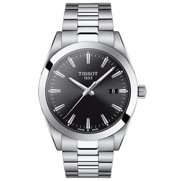 Tissot Men's Gentleman Black Dial Watch - T1274101105100