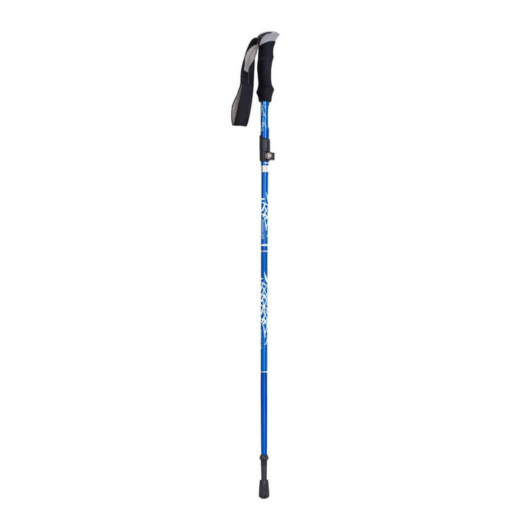 1111Fourone Walking Stick Outdoor Hiking Trekking Telescopic Cane 5-section  Non-slip Walking Pole, Blue
