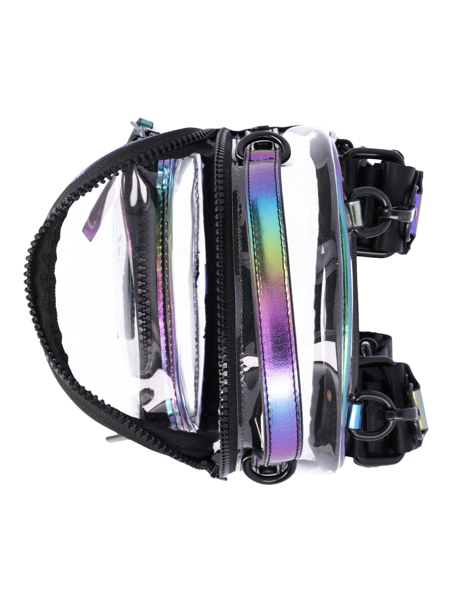 Madden NYC Clear Mini Convertible Backpack Iridescent